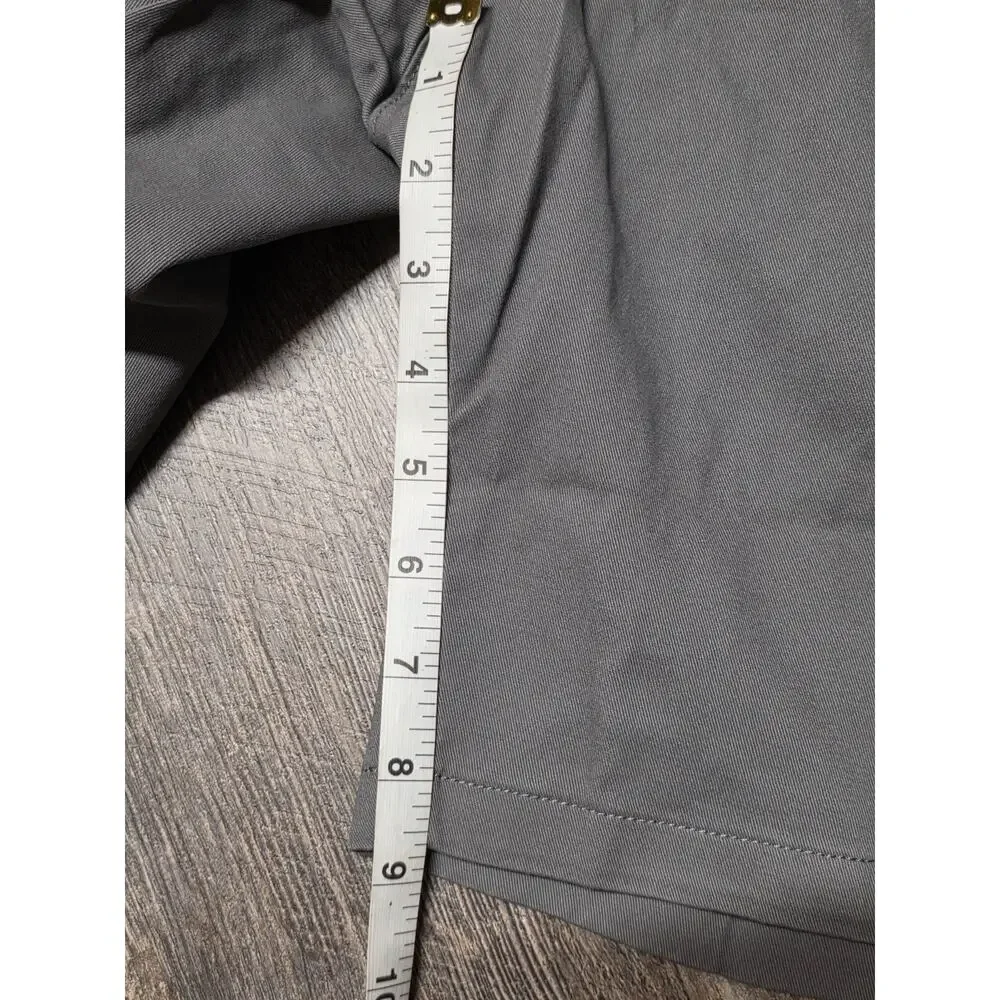 Amazon Essentials Mens Shorts Size 32 Charcoal Chino Flat Front Stretch NWT - Picture 3 of 6